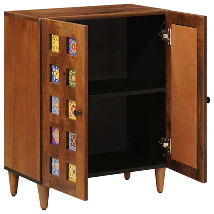 Sideboard Valnöt 60 x 33 x 75 cm Massivt mangoträ