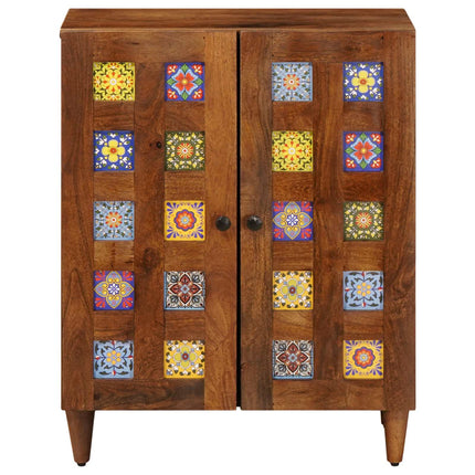 Sideboard Valnöt 60 x 33 x 75 cm Massivt mangoträ