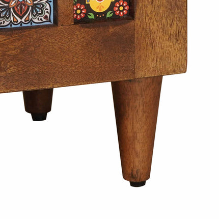 Sideboard med lagring Valnöt 60 x 33 x 75 cm Massivt mangoträ