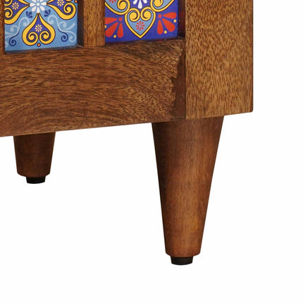 Sideboard med lagring Valnöt 60 x 33 x 75 cm Massivt mangoträ
