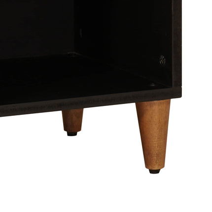 Sideboard med lagring Valnöt 80 x 33 x 75 cm Massivt mangoträ