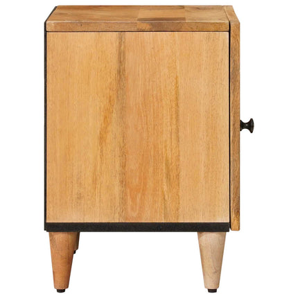 Nattduksbord 2 pcs Naturfärg 40 x 33 x 46 cm Massivt mangoträ