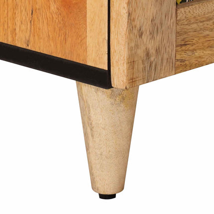 Nattduksbord Naturfärg 40 x 33,5 x 46 cm Massivt mangoträ