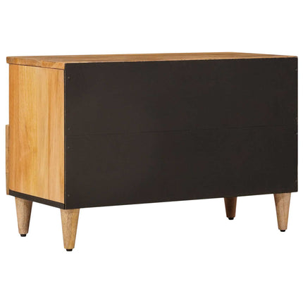 TV-skåp med låda Naturfärg 70 x 33 x 46 cm Massivt mangoträ