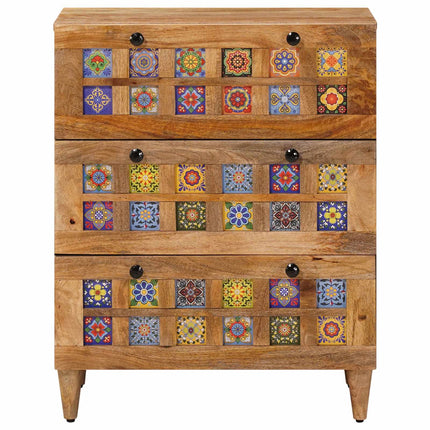 Sideboard Naturfärg 60 x 33 x 75 cm Massivt mangoträ