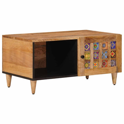 Kaffeebord Naturfärg 80 x 50 x 40 cm Massivt mangoträ