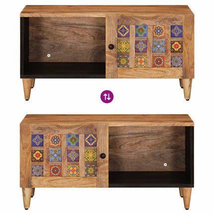 Kaffeebord Naturfärg 80 x 50 x 40 cm Massivt mangoträ