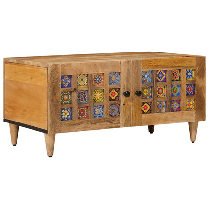 Kaffeebord Naturfärg 80 x 50 x 40 cm Massivt mangoträ
