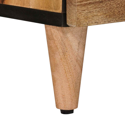 Nattduksbord Naturfärg 50 x 33 x 62 cm Massivt mangoträ