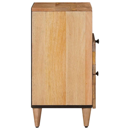 Nattduksbord Naturfärg 50 x 33 x 62 cm Massivt mangoträ