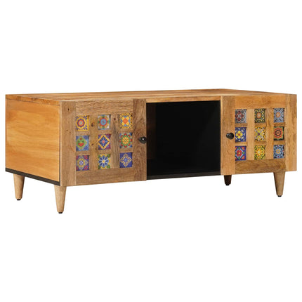 Kaffeebord Naturfärg 100 x 54 x 40 cm Massivt mangoträ