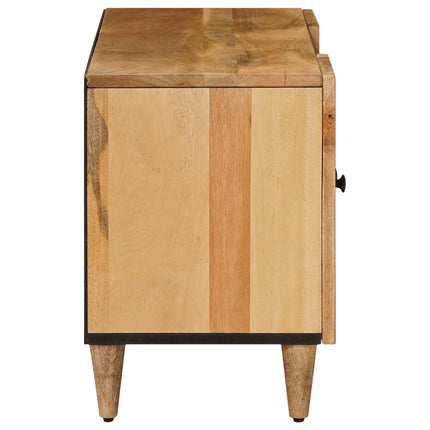 TV-skåp med låda Naturfärg 105 x 33,5 x 46 cm Massivt mangoträ
