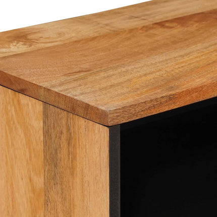 TV-skåp med lagring Naturfärg 80 x 33 x 46 cm Massivt mangoträ