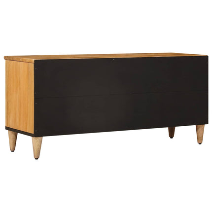 TV-skåp med låda Naturfärg 100 x 33 x 46 cm Massivt mangoträ