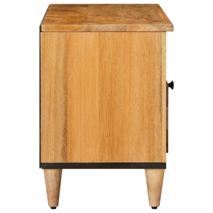 TV-skåp med låda Naturfärg 100 x 33 x 46 cm Massivt mangoträ