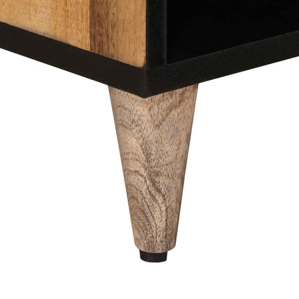 TV-skåp med låda Naturfärg 80 x 33 x 46 cm Massivt mangoträ