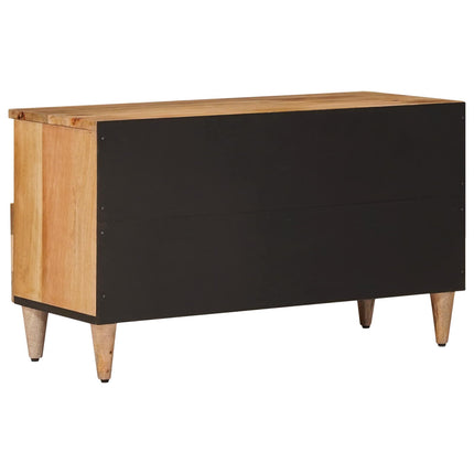 TV-skåp med låda Naturfärg 80 x 33 x 46 cm Massivt mangoträ