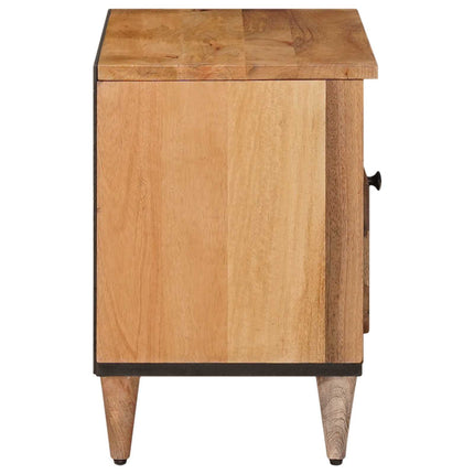 TV-skåp med låda Naturfärg 80 x 33 x 46 cm Massivt mangoträ