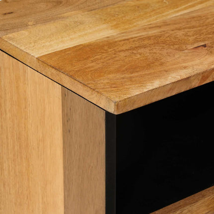 TV-skåp med låda Naturfärg 100 x 33 x 46 cm Massivt mangoträ