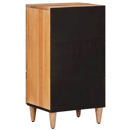 Sideboard med låda Naturfärg 40 x 33 x 75 cm Massivt mangoträ