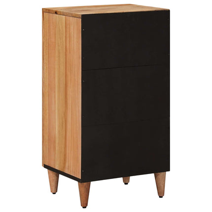 Sideboard med dörr Naturfärg 40 x 33 x 75 cm Massivt mangoträ