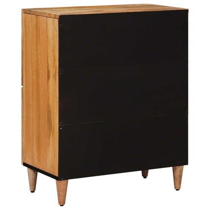 Sideboard med dörr Naturfärg 60 x 33 x 75 cm Massivt mangoträ