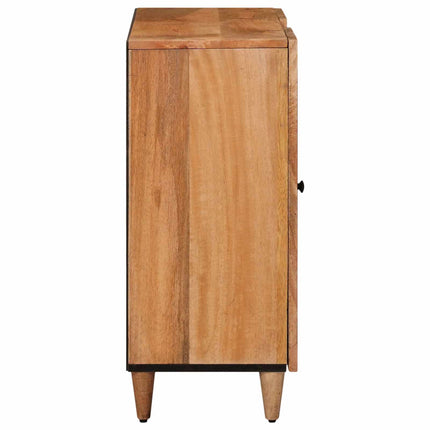 Sideboard med hylla Naturfärg 90 x 33 x 75 cm Massivt mangoträ