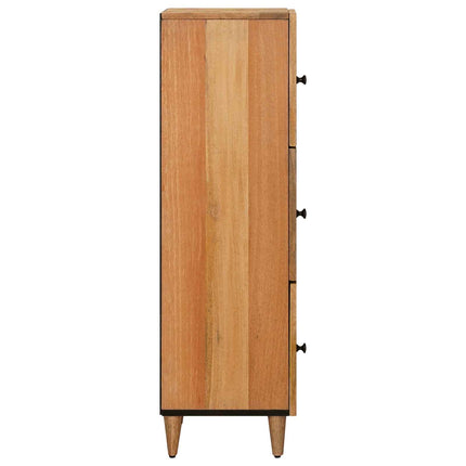 Skåp med lagring Naturfärg 40 x 33 x 110 cm Massivt mangoträ
