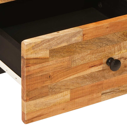 Nattduksbord 2 pcs Brun 40 x 33 x 46 cm Massivt mangoträ