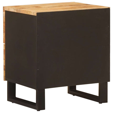 Nattduksbord 2 pcs Brun 40 x 33 x 46 cm Massivt mangoträ