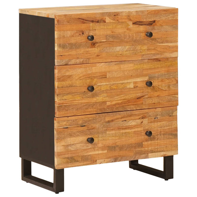 Förvaringsskåp 60 x 33 x 75 cm Massivt mangoträ Brun
