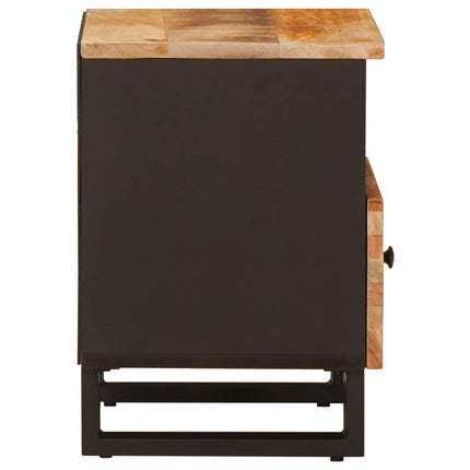 Sängskåp med låda 2 pcs Brun 40 x 33 x 46 cm Massivt mangoträ