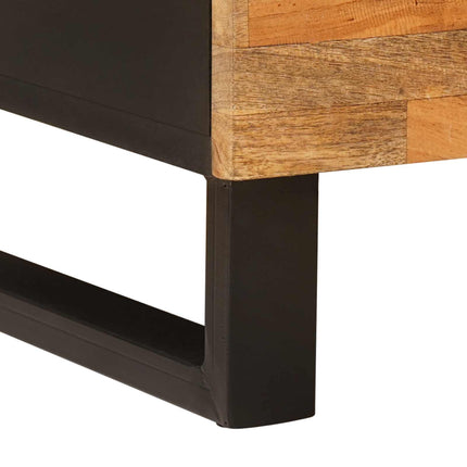 TV-skåp med hylla Brun 105 x 33 x 46 cm Massivt mangoträ