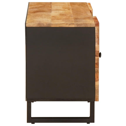 TV-skåp med hylla Brun 105 x 33 x 46 cm Massivt mangoträ