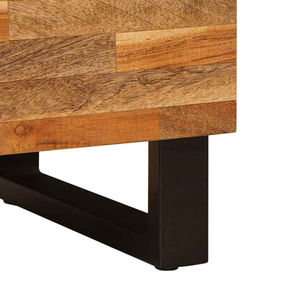 TV-skåp med hylla Brun 80 x 33 x 46 cm Massivt mangoträ