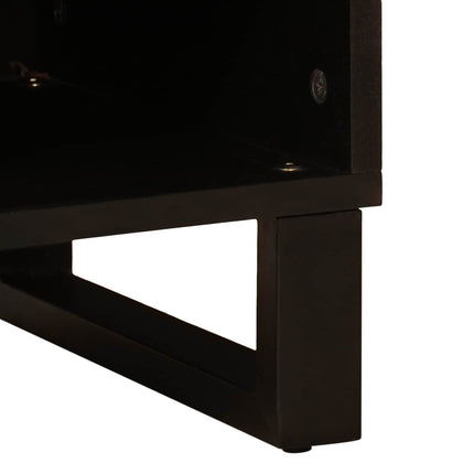 TV-skåp med låda Brun 100 x 33 x 46 cm Massivt mangoträ