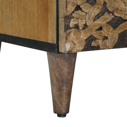 TV-skåp med lagring Brun 70 x 33,5 x 46 cm Massivt mangoträ