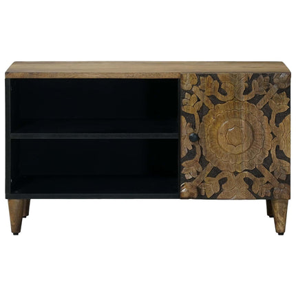 TV-skåp med hylla Brun 80 x 31,5 x 46 cm Massivt mangoträ