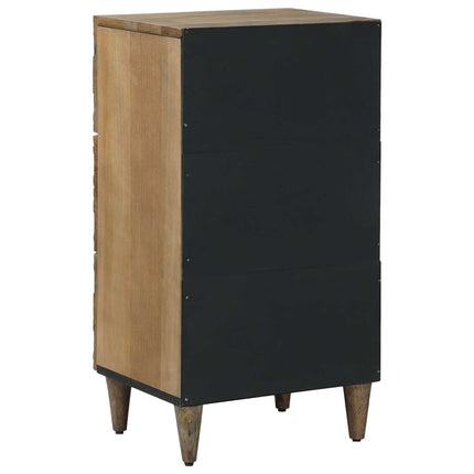 Sideboard med låda Brun 40 x 33,5 x 75 cm Massivt mangoträ