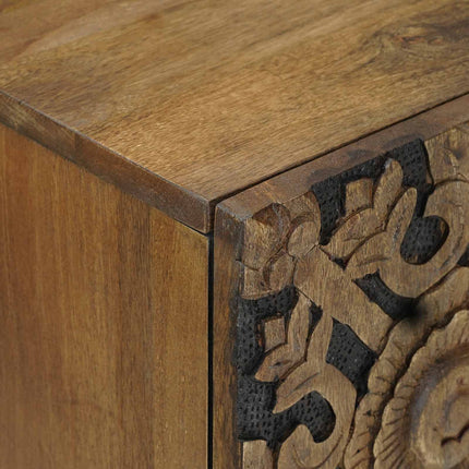 Sideboard med lagring Brun 60 x 33,5 x 75 cm Massivt mangoträ