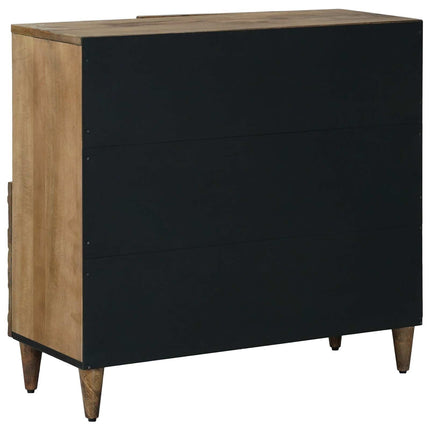 Sideboard med lagring Brun 80 x 33,5 x 75 cm Massivt mangoträ