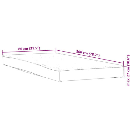 Madrasskydd vit 80x200 cm vattentät