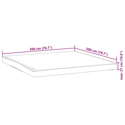 Madrasskydd vit 200x200 cm vattentät