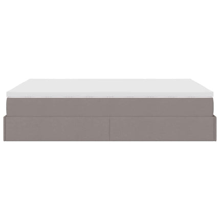 Ottoman Sängram Med Madrass Tyg