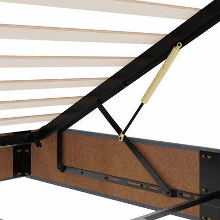 Ottoman Sängram Med Madrass Sammet