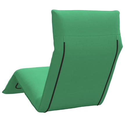 Hopfällbar solstol grön 175x54x8,5 cm oxfordtyg
