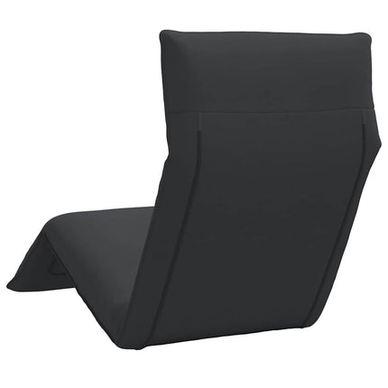 Hopfällbar solstol svart 175x54x8,5 cm oxfordtyg