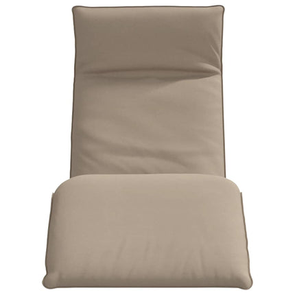 Hopfällbar solstol Taupe 175x54x8,5 cm Oxford tyg