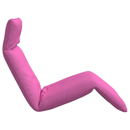 Hopfällbar solstol rosa 175x54x8,5 cm oxfordtyg