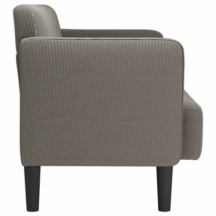 Loveseat soffa ljusgrå 109 cm manchestertyg